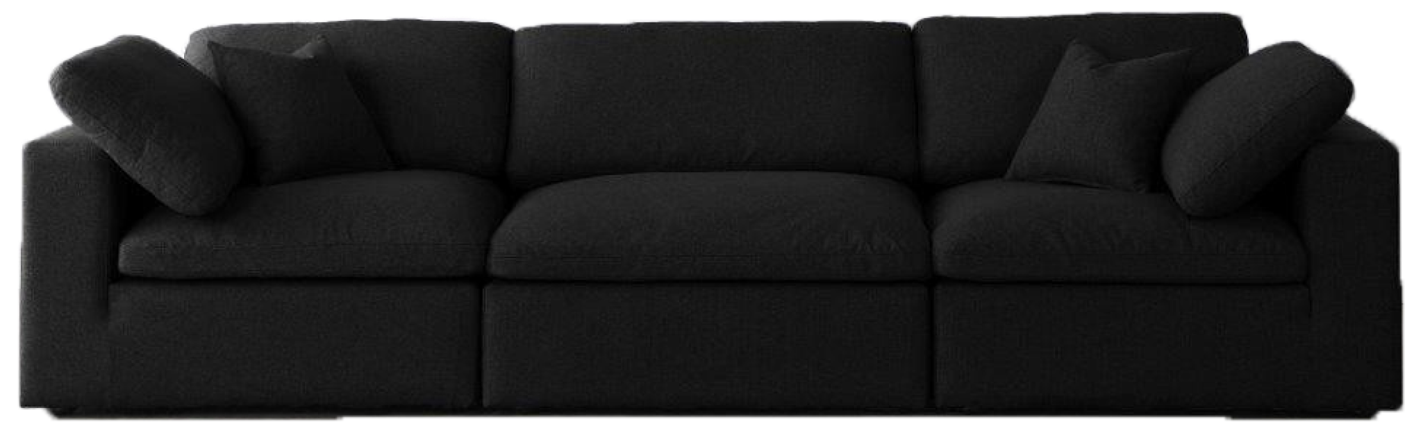 Rogandale Black Velvet Sofa